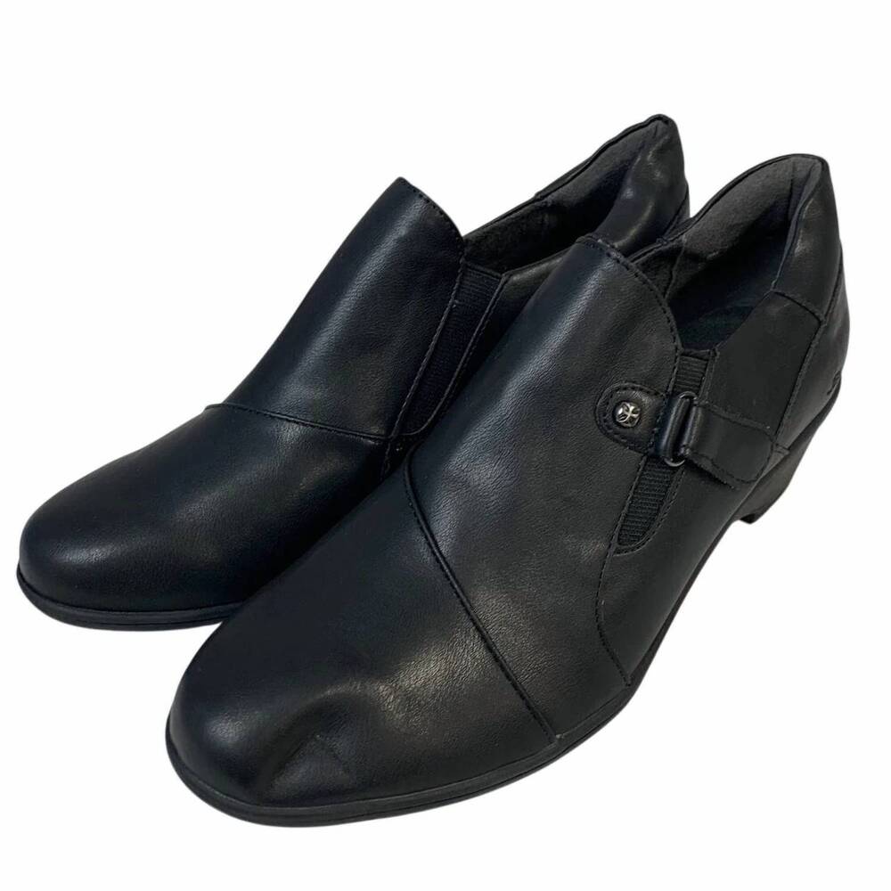 NEW JBU BY JAMBU women's round toe comfort ankle booties in black